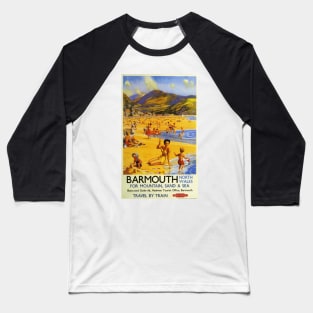 Barmouth North Wales - Vintage Travel Baseball T-Shirt